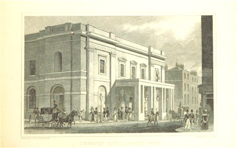 Theatre Royal, Drury Lane - Shepherd, Metropolitan Improvements (1828), p237