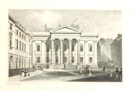 MA(1829) p.153 - New County Hall, and Advocate's Library, Edinburgh - Thomas Hosmer Shepherd
