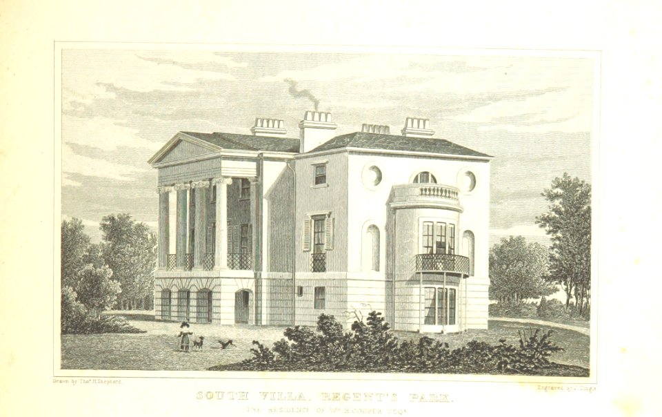 South Villa, Regent's Park - Shepherd, Metropolitan Improvements (1828), p271