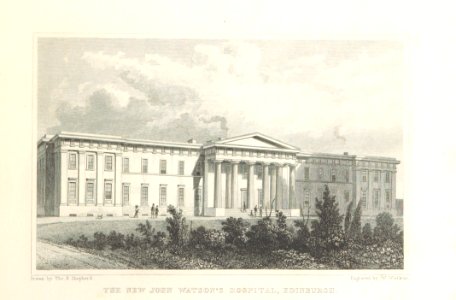 MA(1829) p.161 - The new John Watson's Hospital, Edinburgh - Thomas Hosmer Shepherd