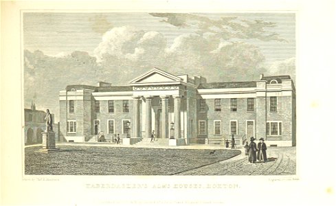 Haberdasher's Alms Houses, Hoxton - Shepherd, Metropolitan Improvements (1828), p307