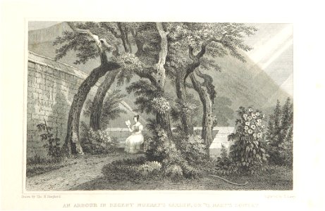 MA(1829) p.169 - An Arbour in Regent Murray's Garden, or Queen Mary's Bower - Thomas Hosmer Shepherd