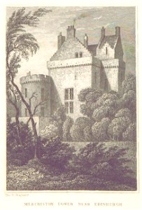 MA(1829) p.176 - Merchiston Tower, near Edinburgh - Thomas Hosmer Shepherd. Free illustration for personal and commercial use.