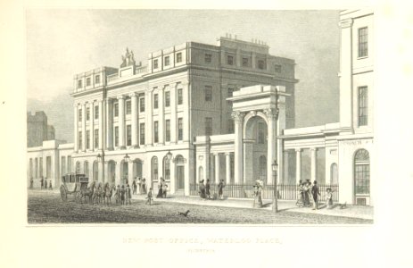 MA(1829) p.201 - New Post Office, Waterloo Place, Edinburgh - Thomas Hosmer Shepherd