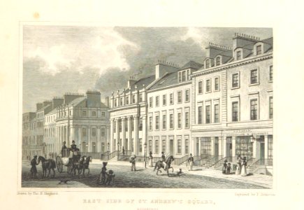 MA(1829) p.029 - East Side of St Andrew's Square, Edinburgh - Thomas Hosmer Shepherd