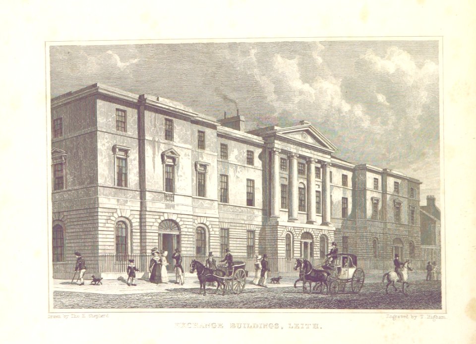 MA(1829) p.042 - Exchange Building, Leith - Thomas Hosmer Shepherd