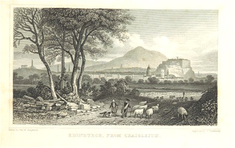MA(1829) p.055 - Edinburgh, from Craigleith - Thomas Hosmer Shepherd. Free illustration for personal and commercial use.
