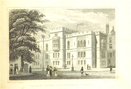 The new Library, and Parliament Chambers - Shepherd, Metropolitan Improvements (1828), p303