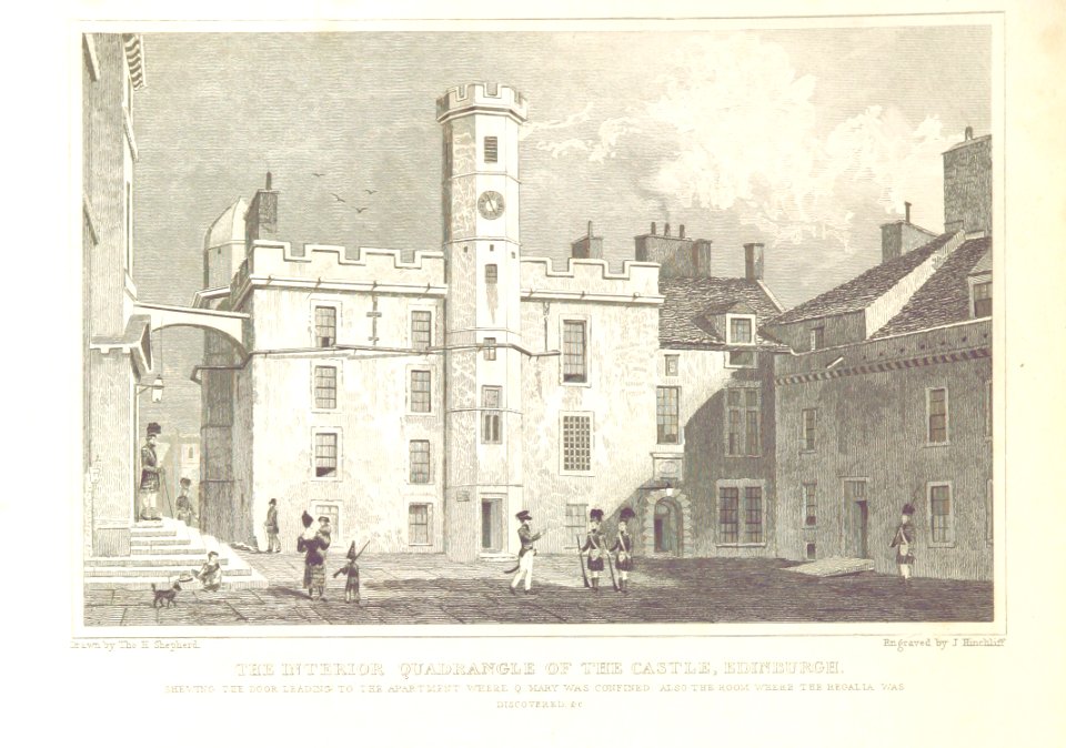 MA(1829) p.102 - The Interior Quadrangle of the Castle, Edinburgh - Thomas Hosmer Shepherd