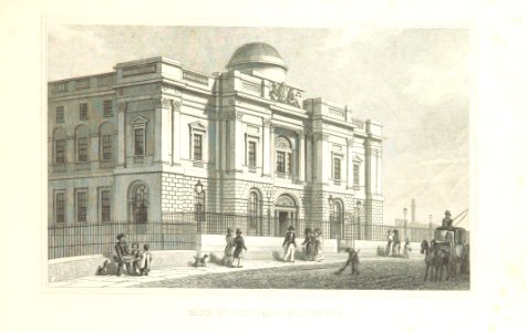 MA(1829) p.153 - Bank of Scotland, Edinburgh - Thomas Hosmer Shepherd. Free illustration for personal and commercial use.