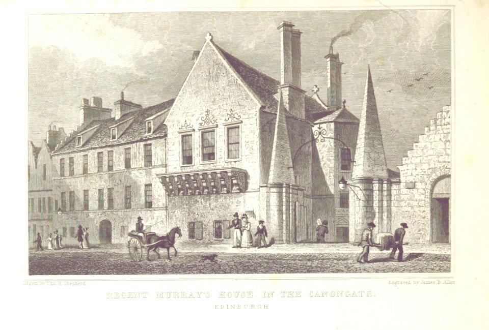 MA(1829) p.166 - Regent Murray's House, in the Canongate - Thomas Hosmer Shepherd