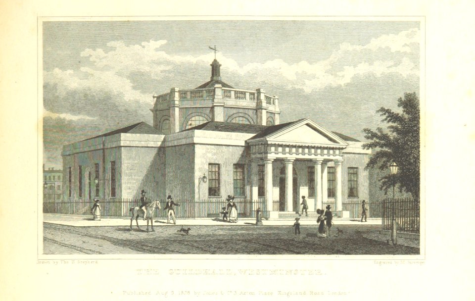 The Guild Hall, Westminster - Shepherd, Metropolitan Improvements (1828), p279