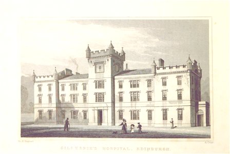 MA(1829) p.174 - Gillespie's Hospital, Edinburgh - Thomas Hosmer Shepherd. Free illustration for personal and commercial use.