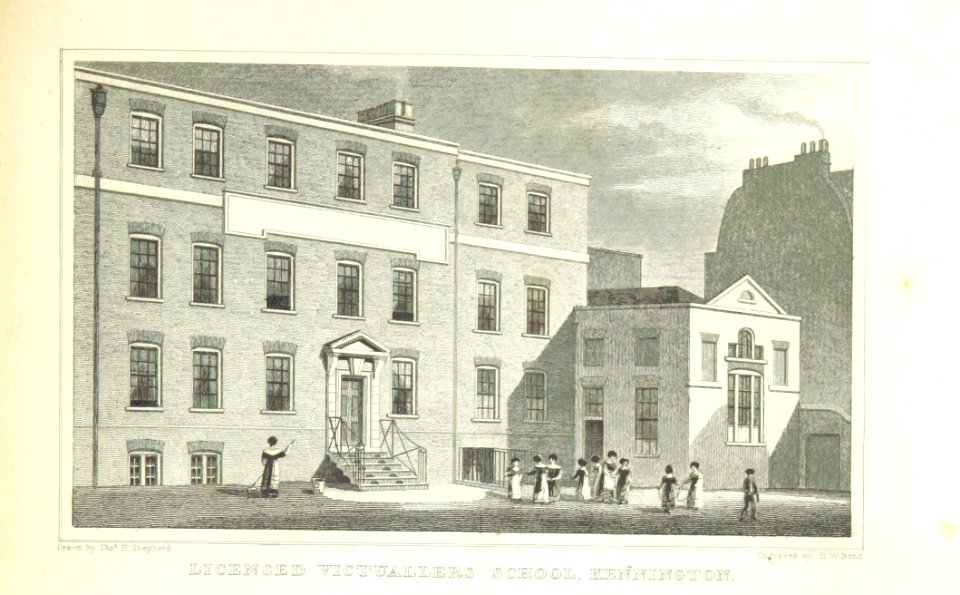 Licensed Victuallers School, Kennington - Shepherd, Metropolitan Improvements (1828), p309