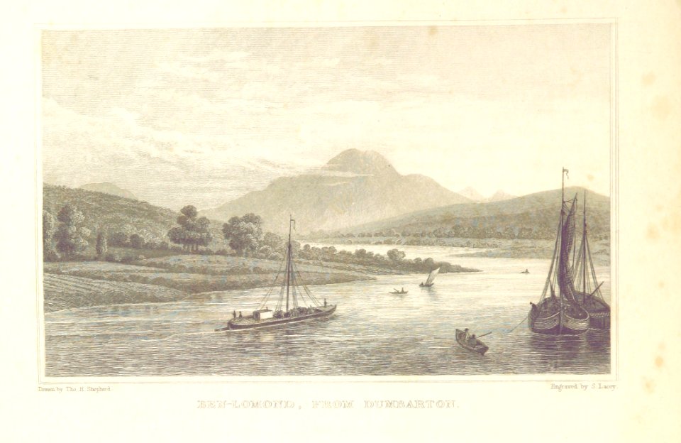 MA(1829) p.188 - Ben Lomond, from Dumbarton - Thomas Hosmer Shepherd
