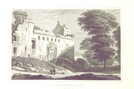 MA(1829) p.182 - Linlithgow Palace, Edinburgh - Thomas Hosmer Shepherd. Free illustration for personal and commercial use.