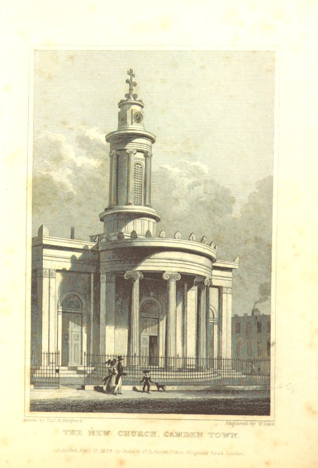 The New Church, Camden Town - Shepherd, Metropolitan Improvements (1828), p338