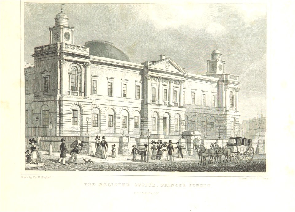 MA(1829) p.111 - The Register Office, Princes Street, Edinburgh - Thomas Hosmer Shepherd