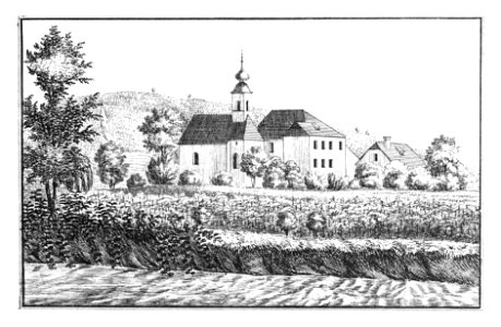 183 Schloss Melling, Mellinghof Maribor - J.F.Kaiser Lithografirte Ansichten der Steiermark 1830