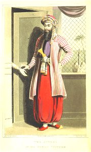 (1829) MADDEN, Richard Robert in Syrian Costume. Free illustration for personal and commercial use.