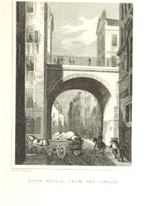 MA(1829) p.195 - South Bridge, from the Cowgate - Thomas Hosmer Shepherd