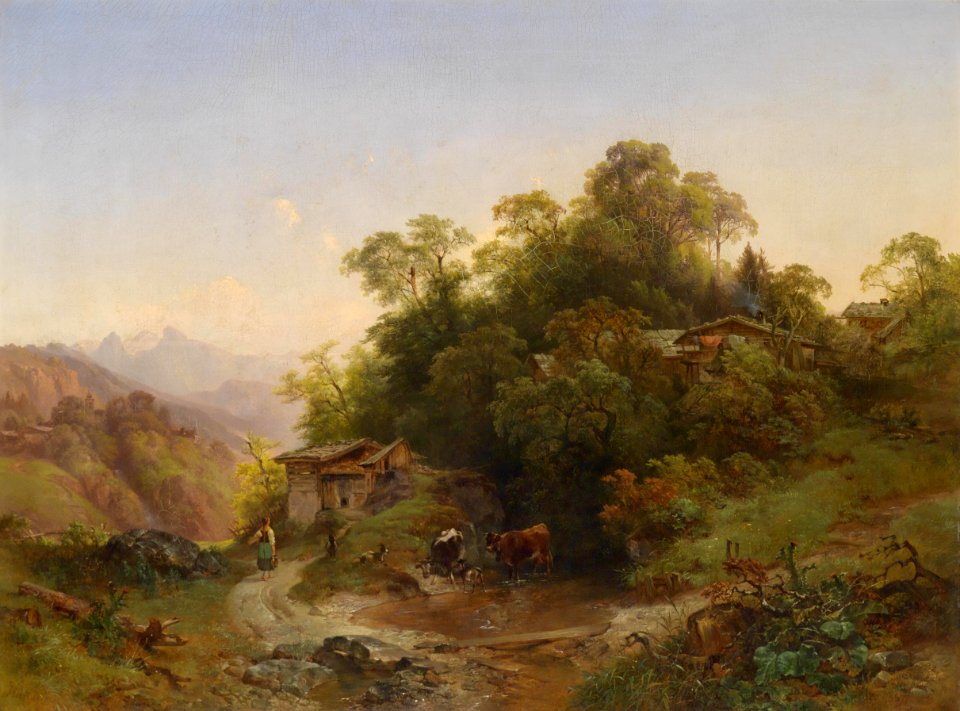 Anton Hansch Der Waldhügel