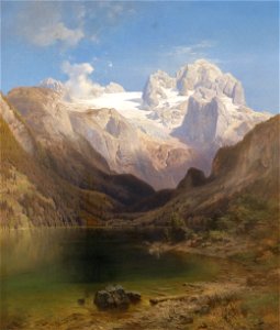 Anton Hansch Blick vom Gosausee auf den Dachstein