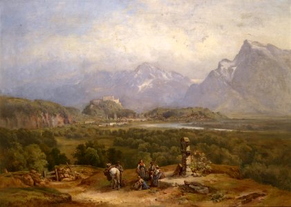 Anton Hansch und Adele Esinger Blick auf Salzburg 1875-1884
