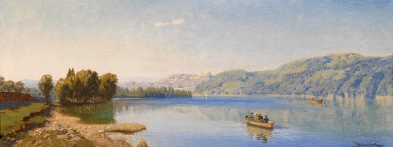 Anton Hlavacek Caldonazzosee bei Trient