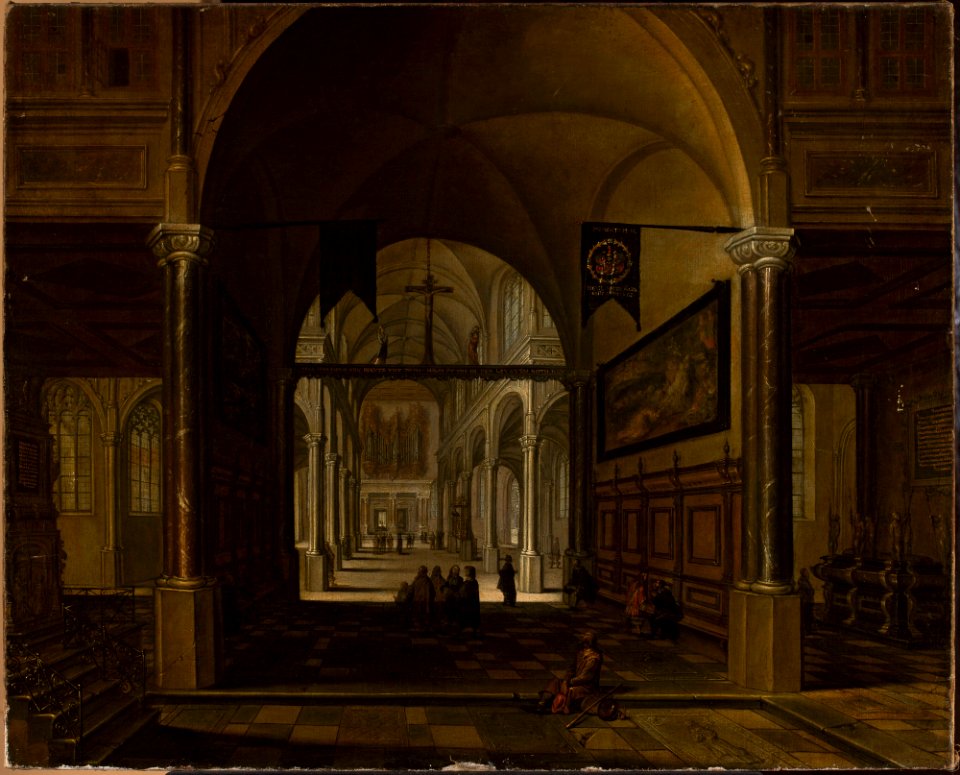 Anton Günther Gheringh - Church interior - 186275 MNW - National Museum in Warsaw