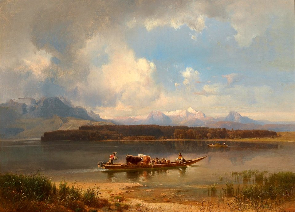 Anton Hansch - Der Chiemsee im Herbst