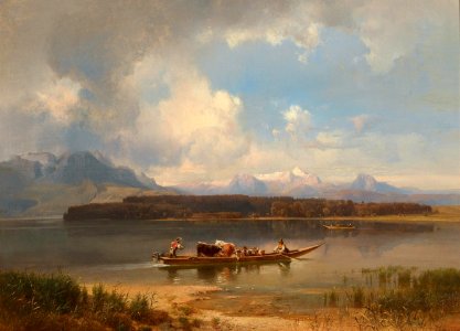 Anton Hansch - Der Chiemsee im Herbst
