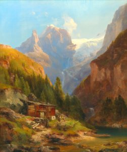 Anton Hansch - Blick auf den Goldeck Kees