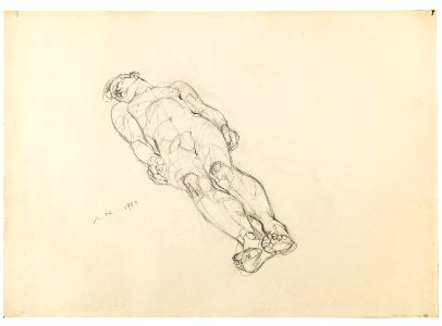 Anton Kolig Liegender männlicher Akt 1933
