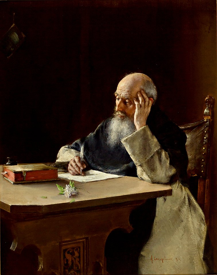Anton Laupheimer Schreibender Mönch