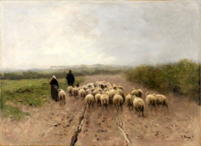 Anton Mauve - Going to Pasture - 73.60 - Detroit Institute of Arts