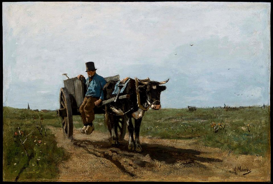 Anton Mauve - Carter on a Country Road - 38.1419 - Museum of Fine Arts