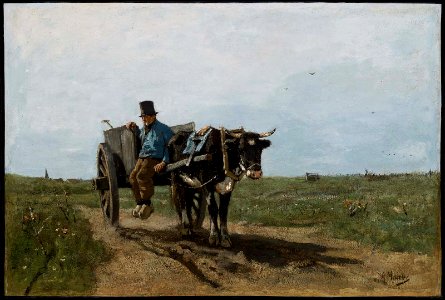 Anton Mauve - Carter on a Country Road - 38.1419 - Museum of Fine Arts