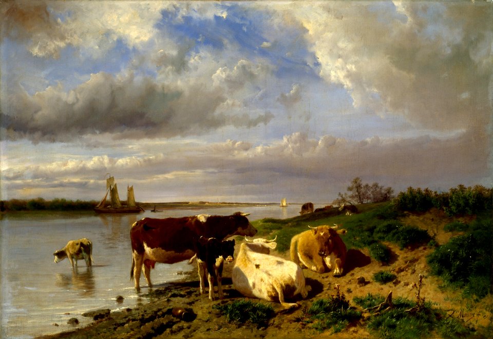 Anton Mauve - Landscape with Cattle - AL.23 - Museum of Fine Arts