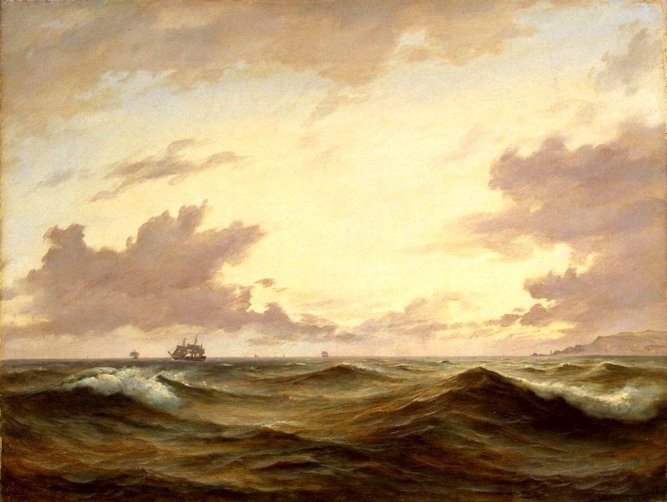 Anton Melbye (painter) - Seascape - WGA14750
