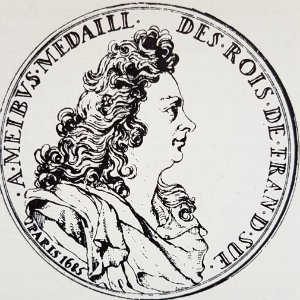 Anton Meybusch självporträtt för medalj