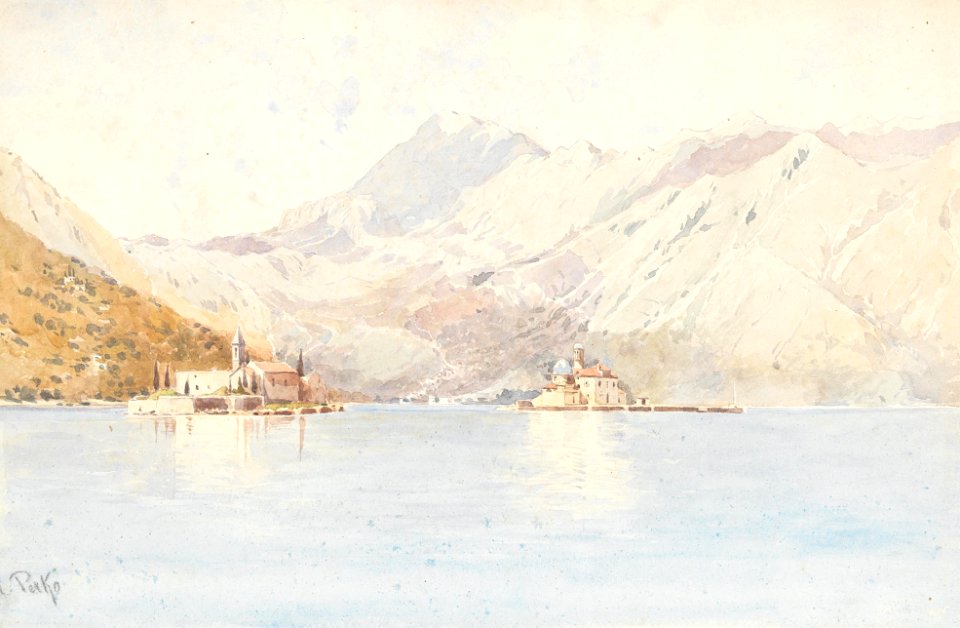 Anton Perko Bucht von Cattaro