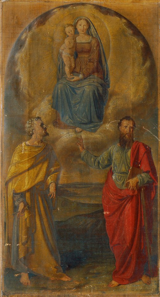 Anton Psenner - Maria mit Jesuskind und den Heiligen Petrus und Paulus - 5991 - Österreichische Galerie Belvedere