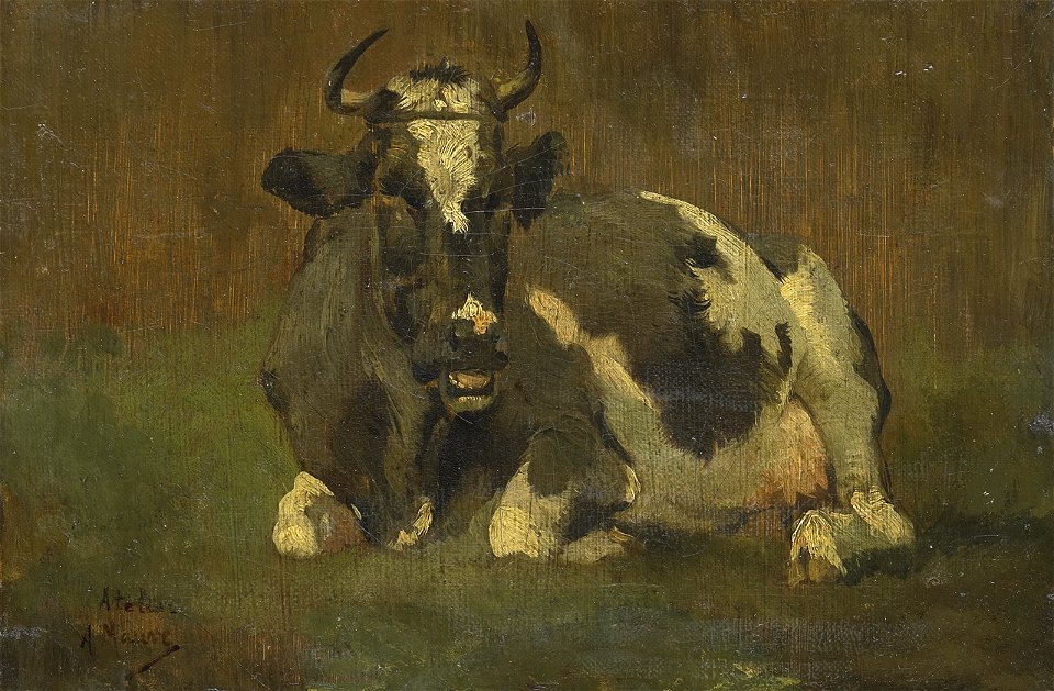 Anton Mauve - Liggende Koe