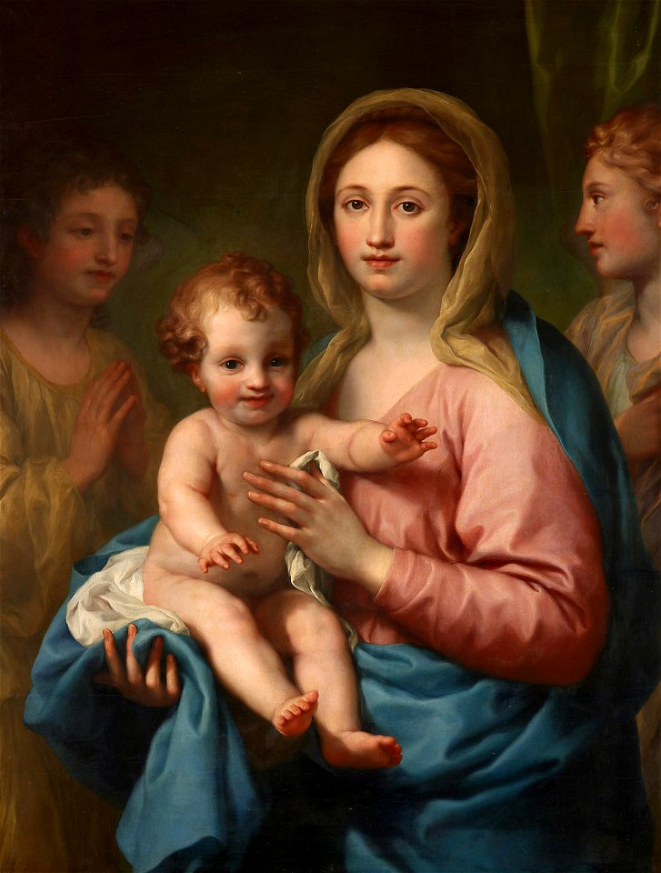 Anton Raphael Mengs - Maria mit dem Kind und zwei Engeln - GG 126 - Kunsthistorisches Museum