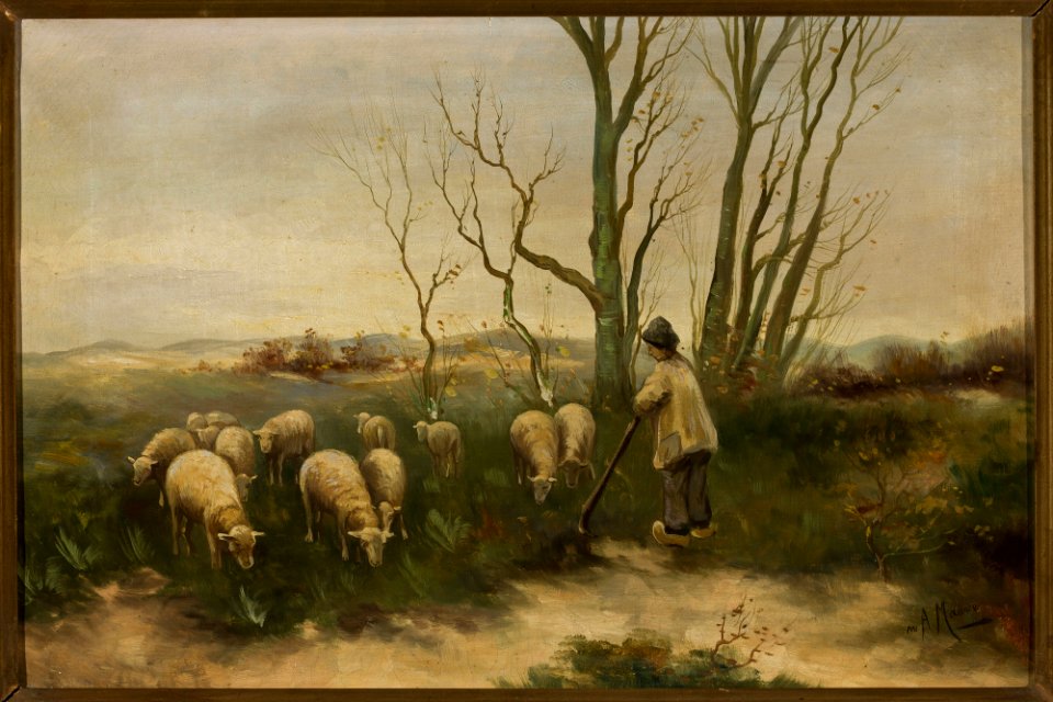 Anton Mauve - Shepherd and sheep - M.Ob.1881 MNW - National Museum in Warsaw