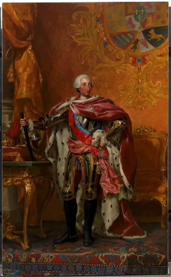 Anton Raphael Mengs - Portrait of King Charles III of Spain - KMS1831 - Statens Museum for Kunst