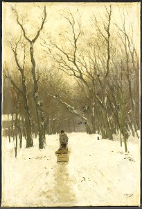 Anton Mauve - Winter in de Scheveningse bosjes