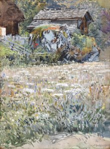 Anton Reckziegel Blumenwiese auf dem Lande