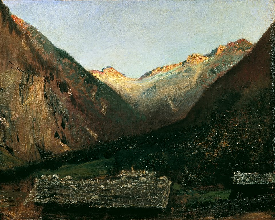 Anton Romako - Abend in der Prossau bei Gastein - 3349 - Österreichische Galerie Belvedere